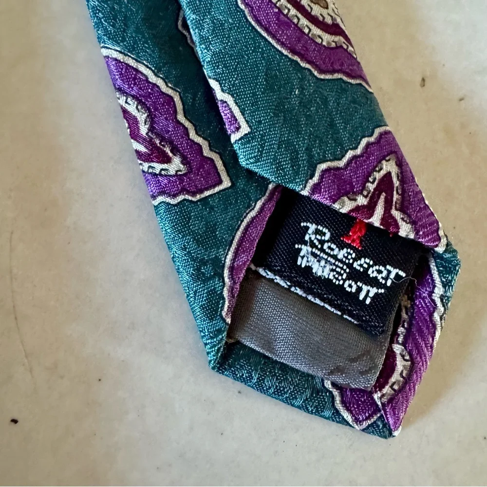 Robert TALBOTT Best Of Class For Nordstrom Mens 100 % Silk Tie Vintage Paisley